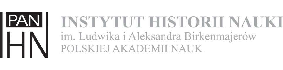 Logo Instytutu Historii Nauki PAN